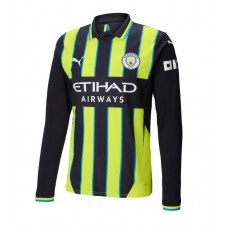 Manchester City Bortatröja 2024-25 Långa ärmar
